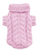 Picture of Angora Cable Knit Sweater Pink.