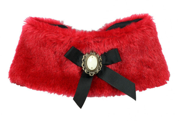 Picture of Luxurious Fur Cape - Red