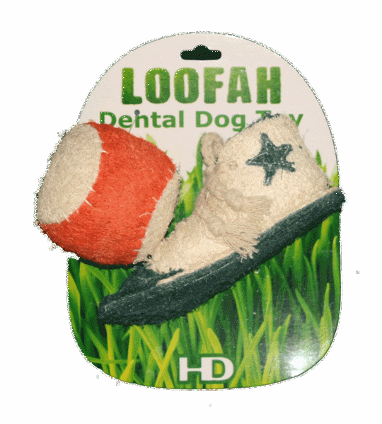 Picture of Organic Vegetable Dental Toy - Athletic Combo Loofah