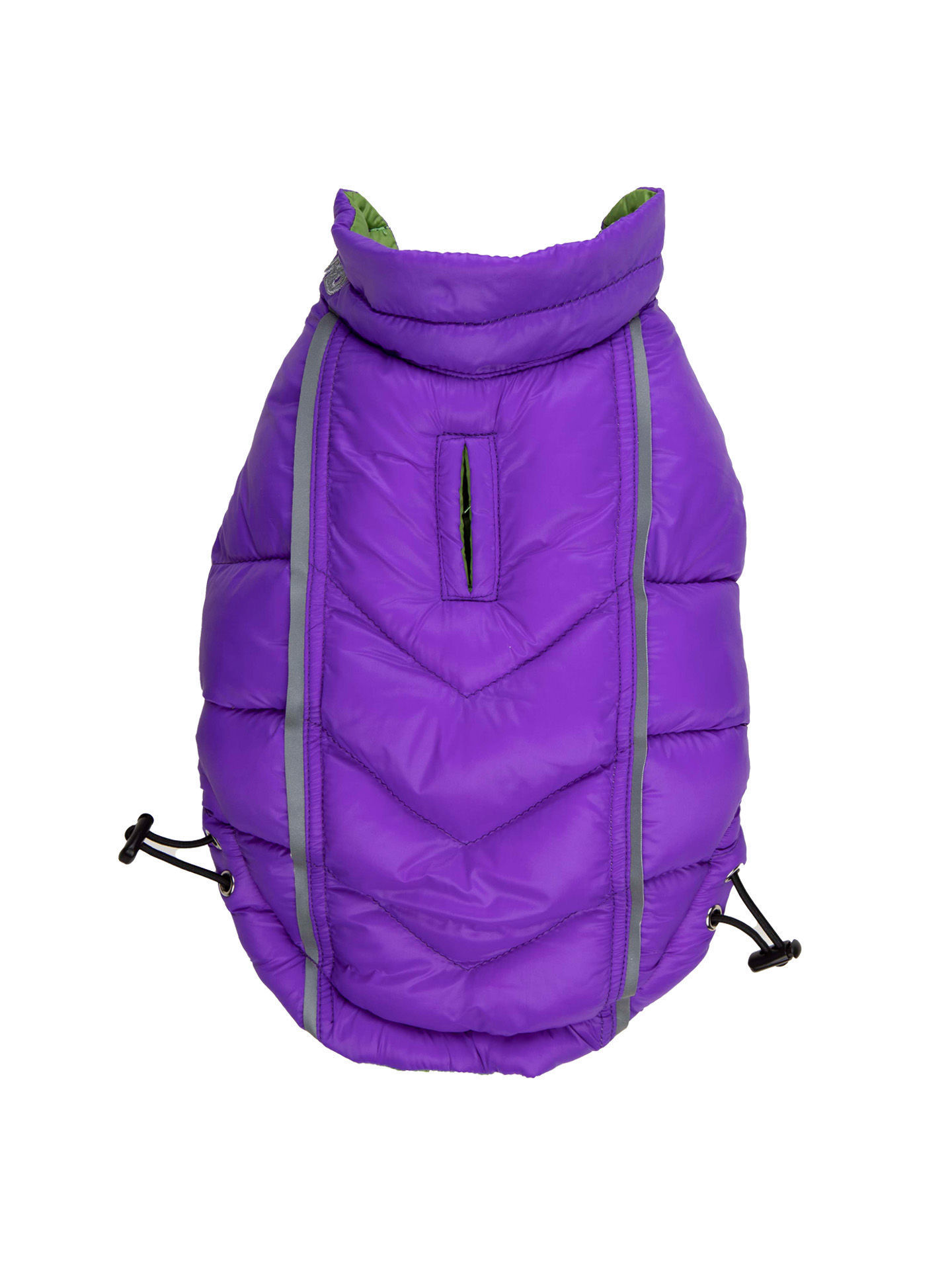 Picture of Featherlite Reversible-Reflective Puffer Vest Green/Purple