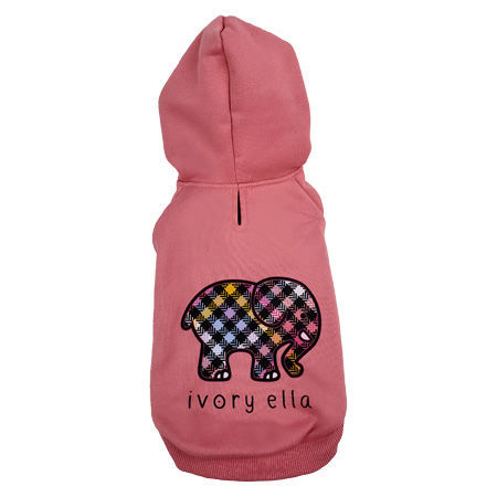 Picture of HD Colorful Plaid Hoodie - Rose