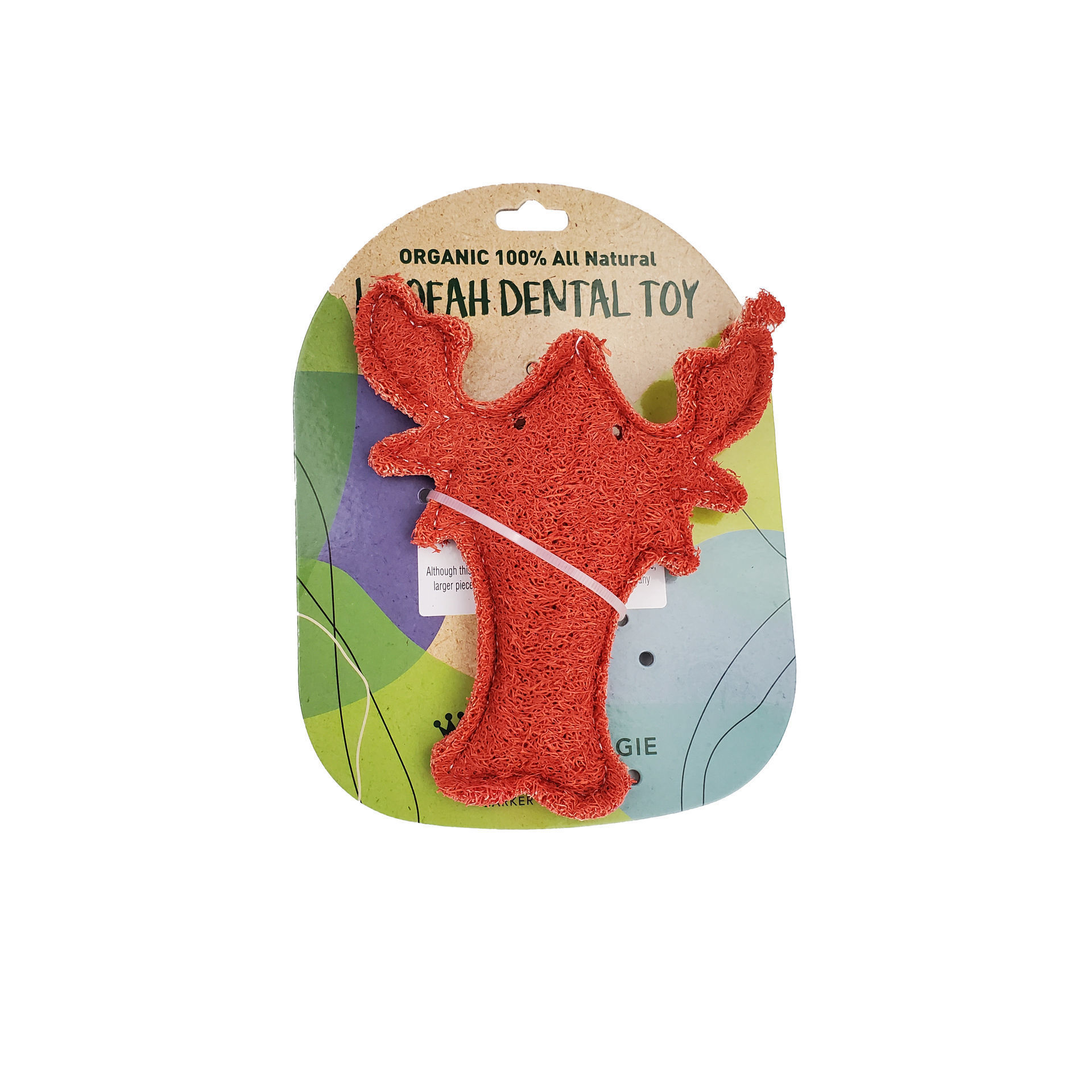Picture of Organic Vegetable Dental Toy - Loofah Red Lobster
