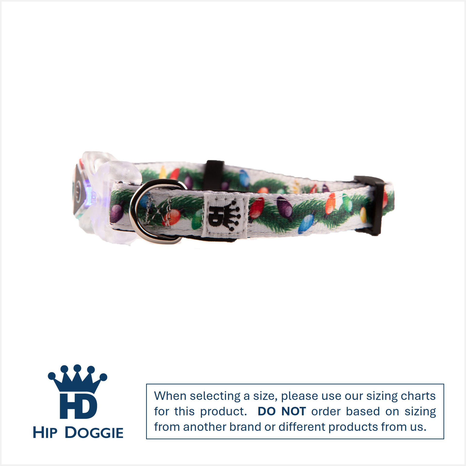 Picture of Adjustable Collar Christmas Lights  - LED Buckle