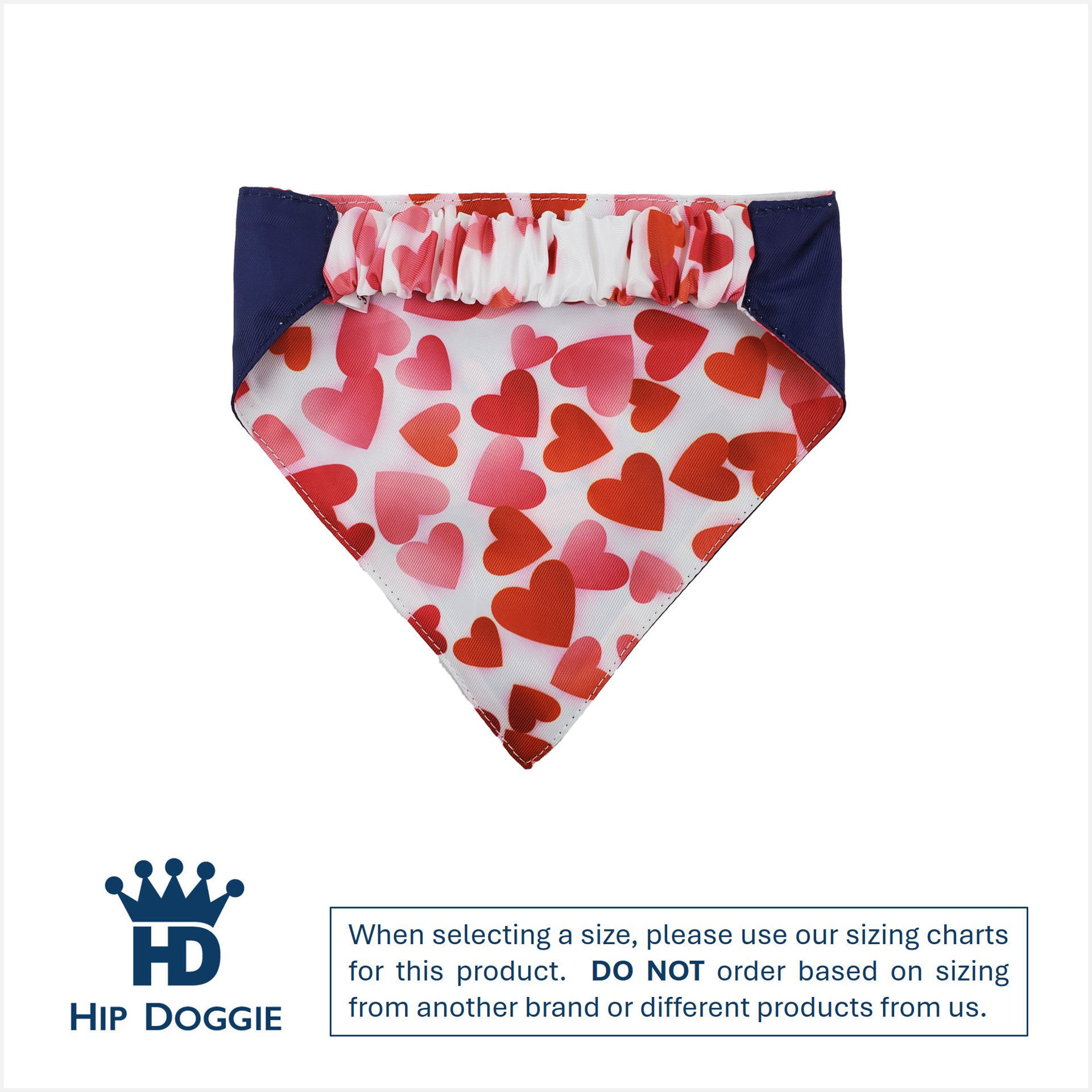 Picture of Two Sided Bandana - Love/Scattered Hearts