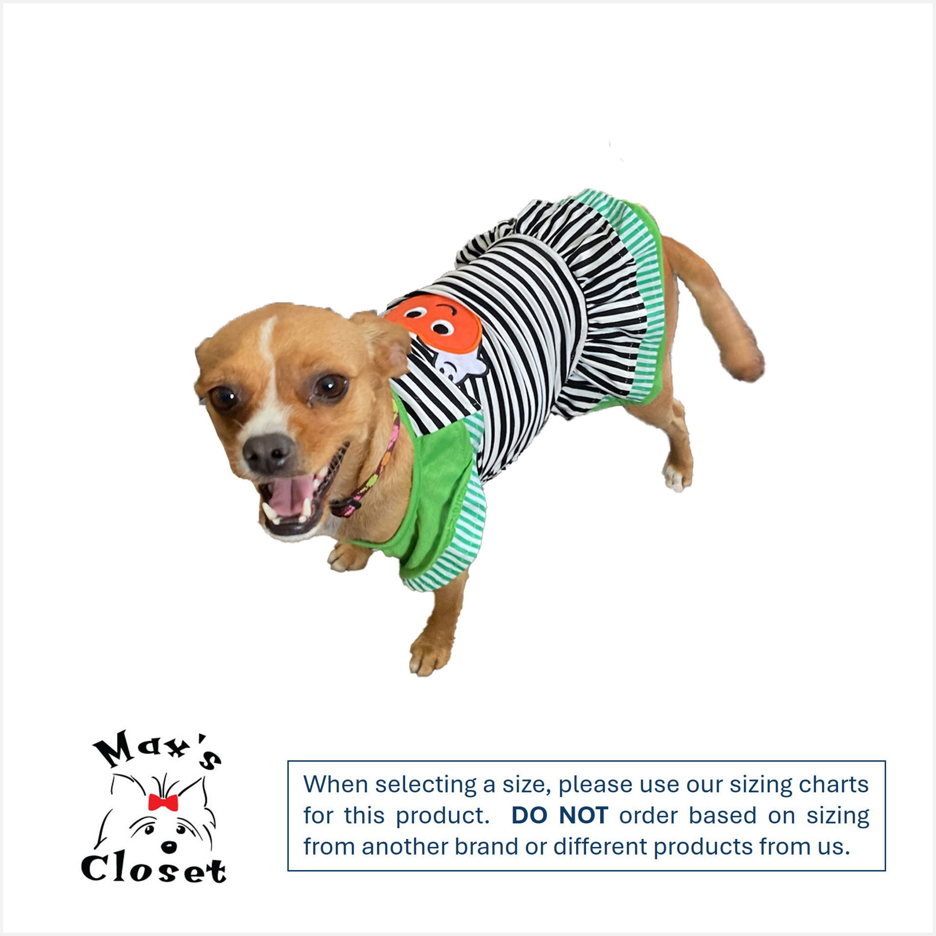 Picture of Pumpkin Striped Dress