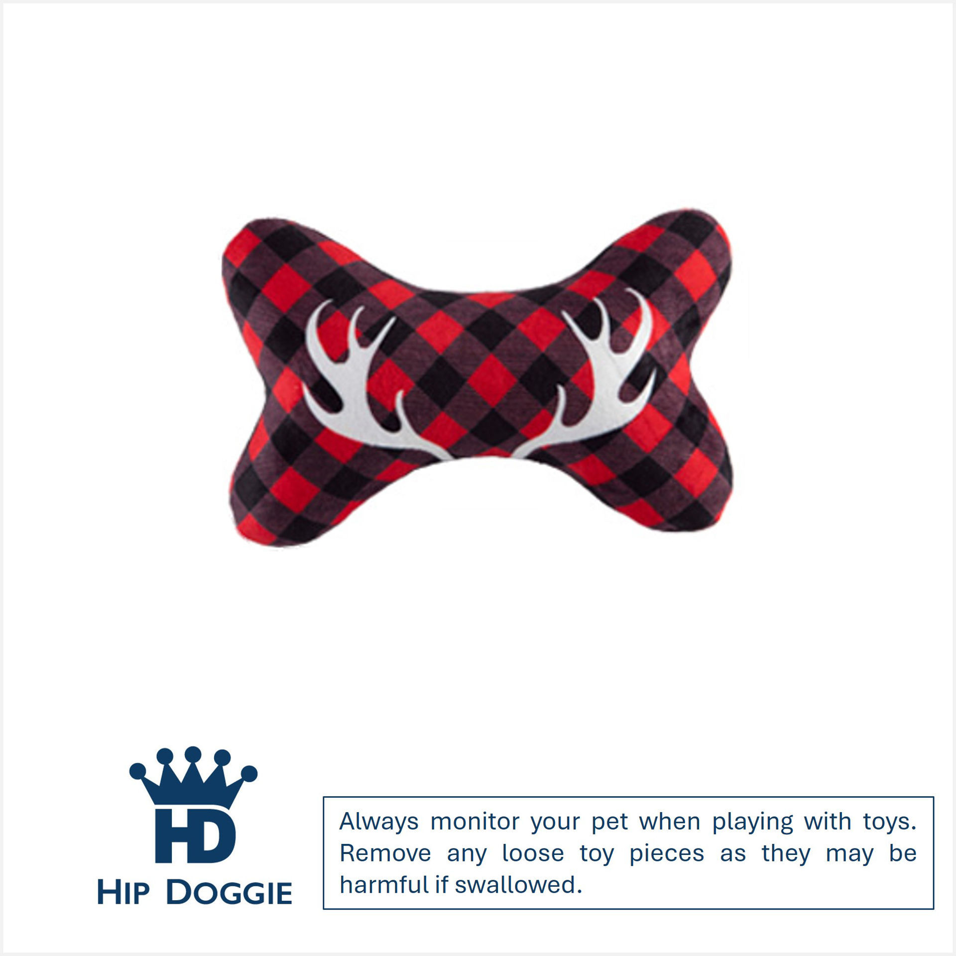 Picture of Bone Toy - Buffalo Check