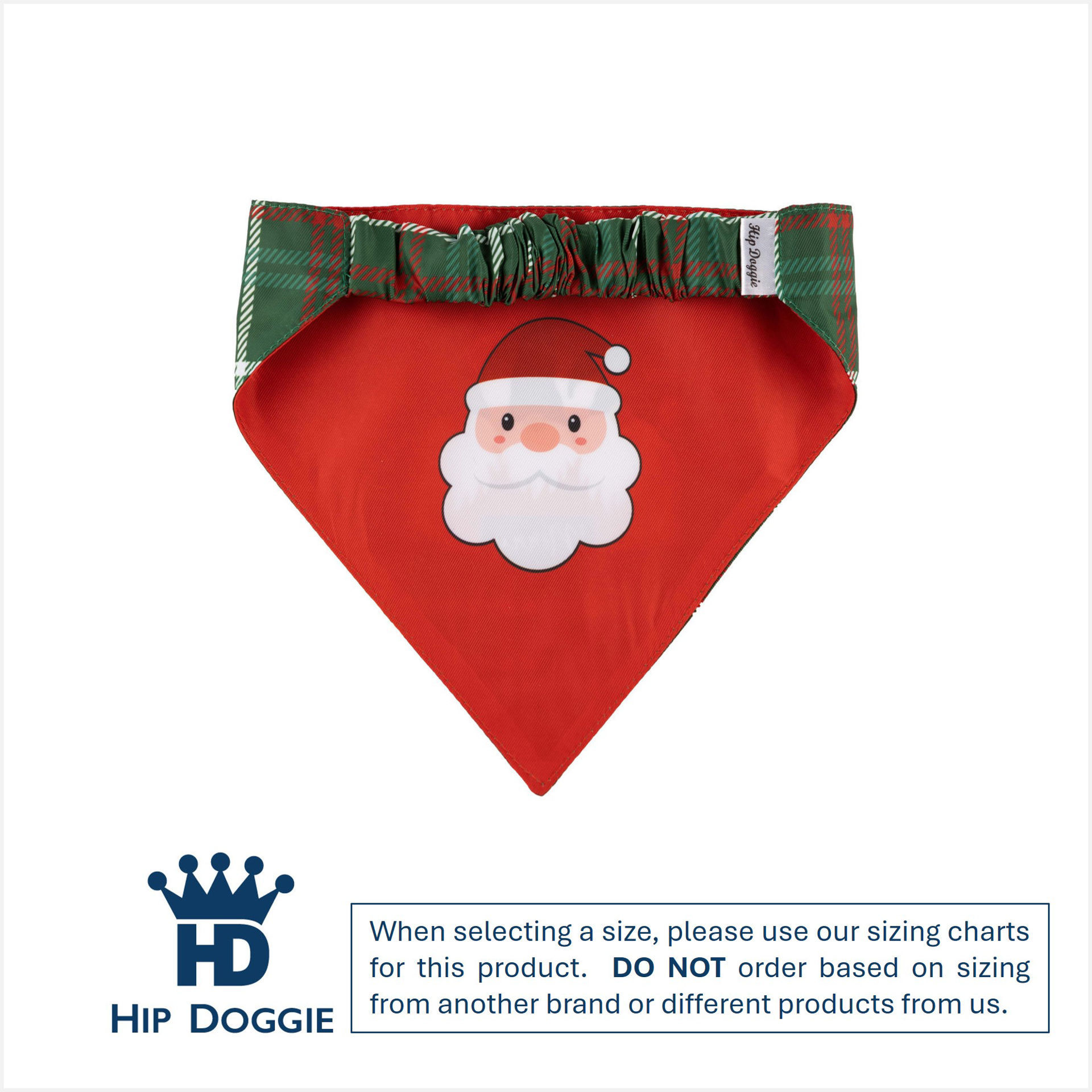 Picture of Two Sided Bandana - Gnomes Santa