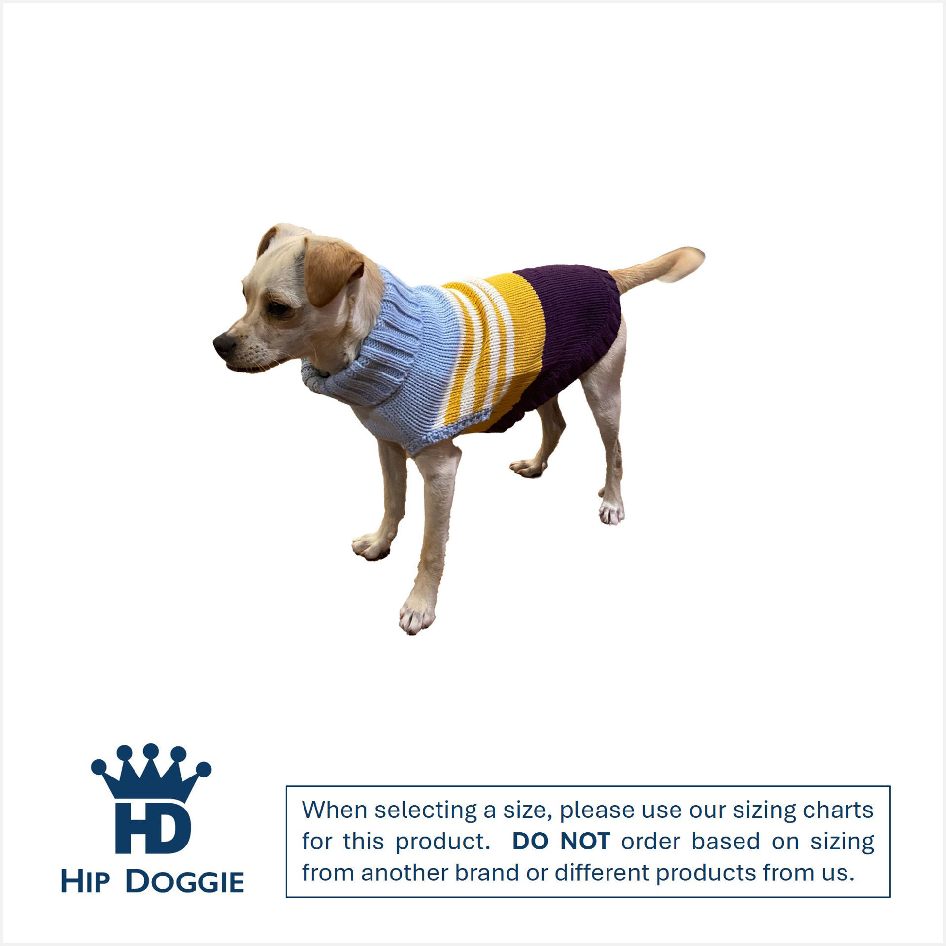 Picture of Color Block Sweater - Lt.Blue/Purple