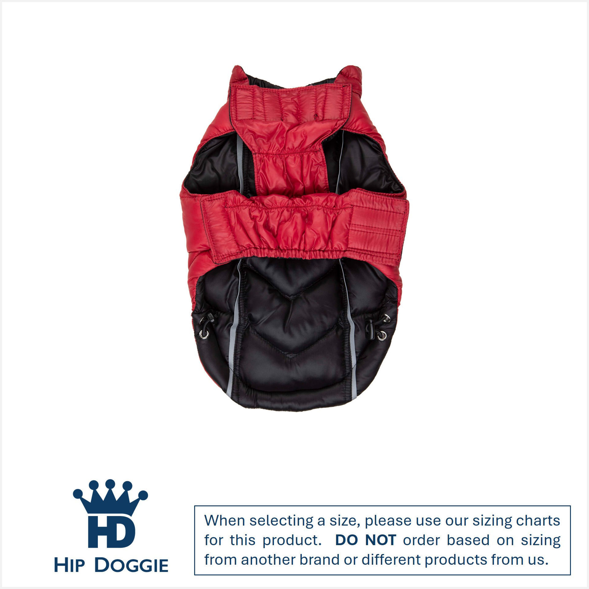 Picture of Featherlite Reversible-Reflective Puffer Vest Black/Red