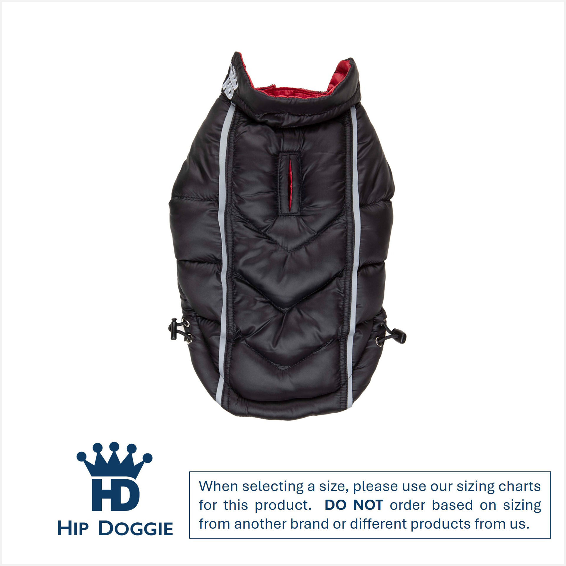 Picture of Featherlite Reversible-Reflective Puffer Vest Black/Red