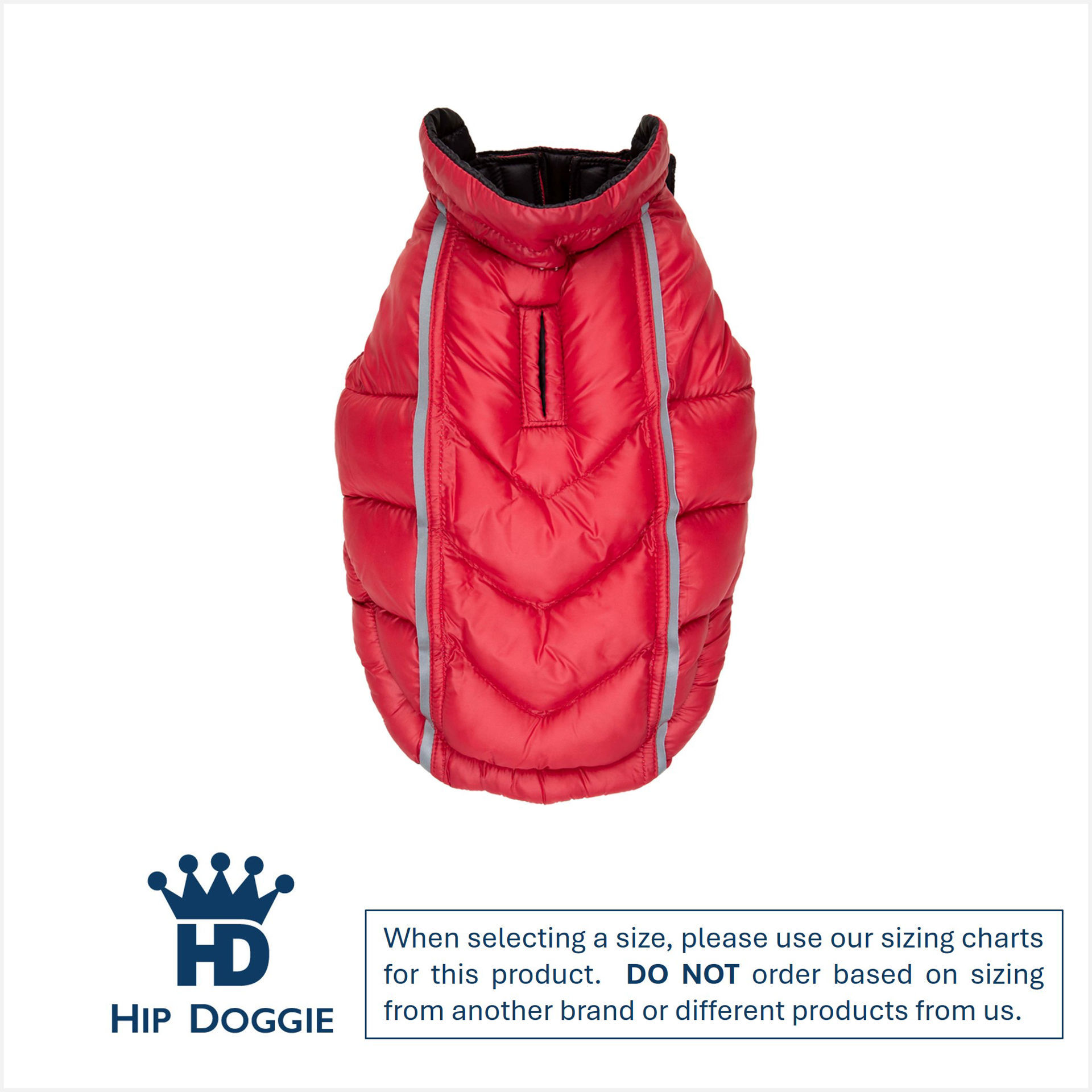 Picture of Featherlite Reversible-Reflective Puffer Vest Black/Red