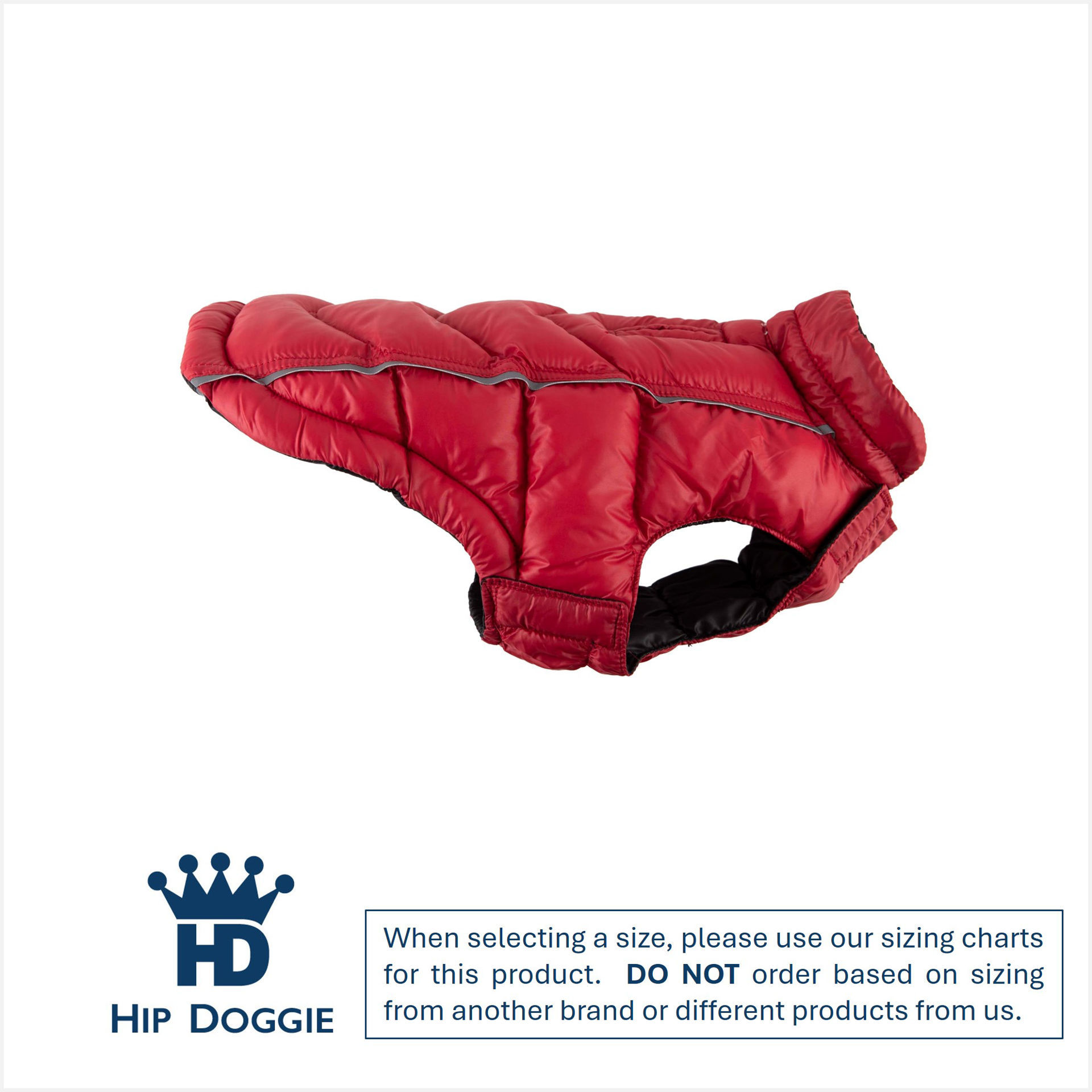 Picture of Featherlite Reversible-Reflective Puffer Vest Black/Red